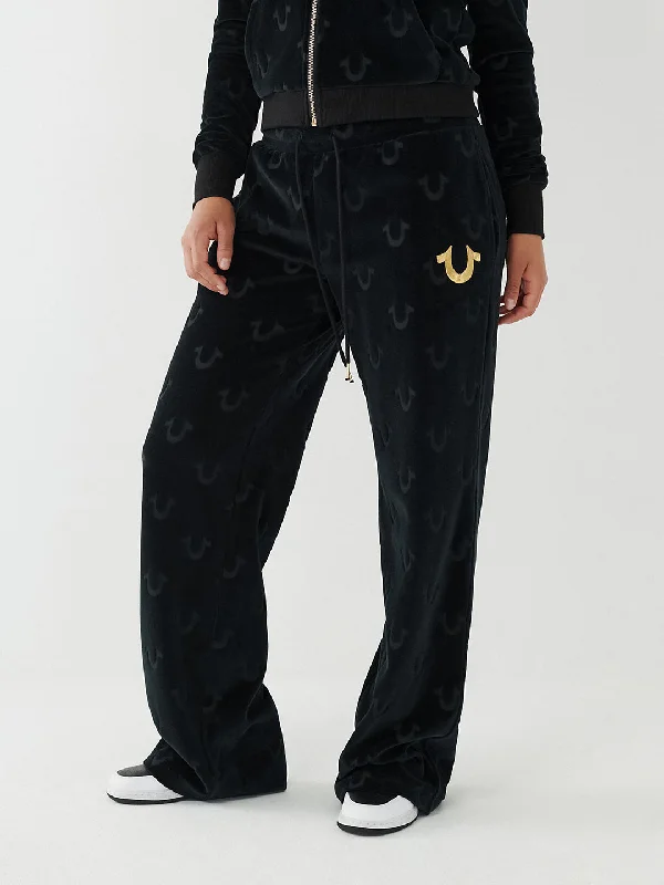 True Religion Women Solid Oversized Sweatpant