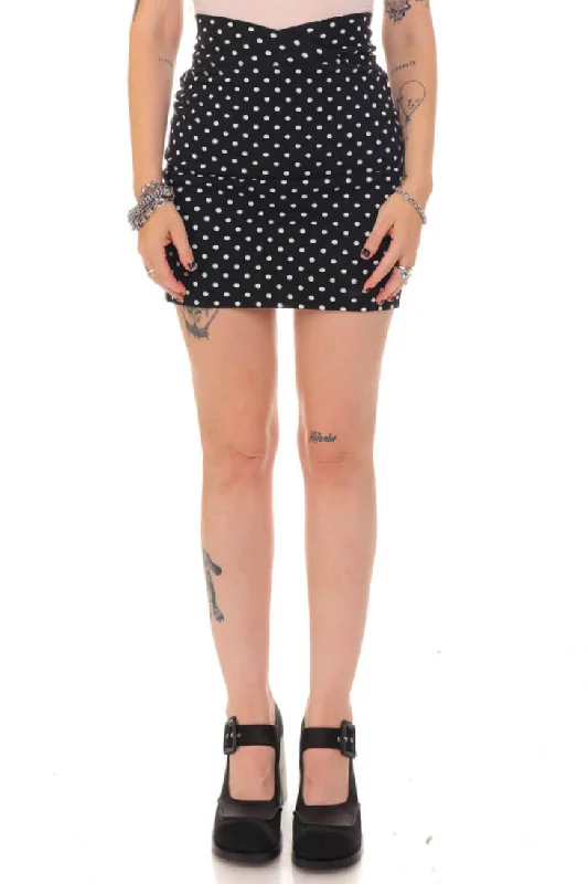 Vintage 90' Polka Dot Pencil Skirt - XS/S