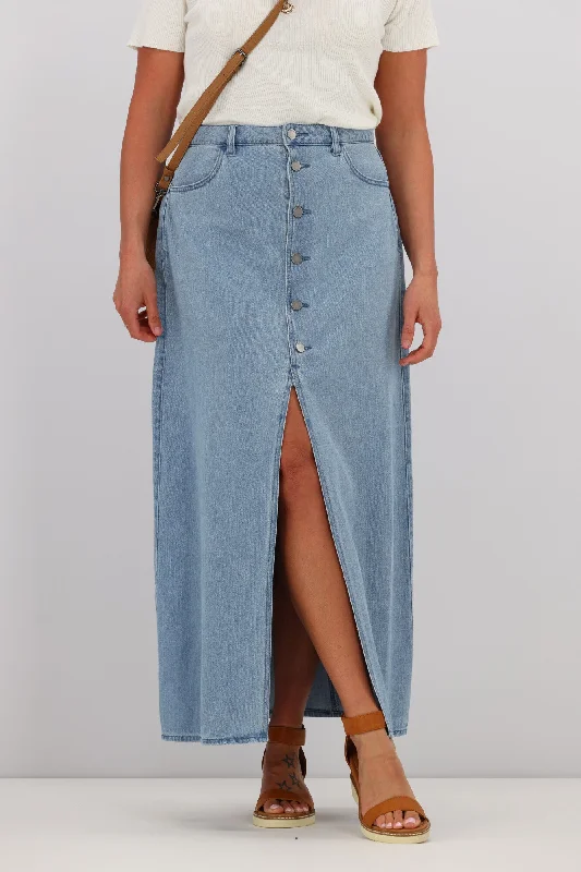 Volcom Chill Trap Skirt Denim Skirt Blue