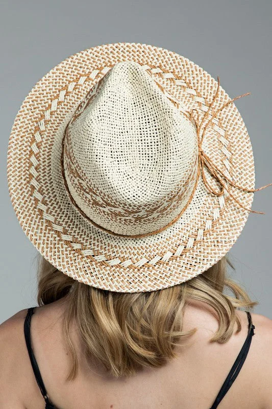 Sun and Only Woven Crisscross Panama Hat