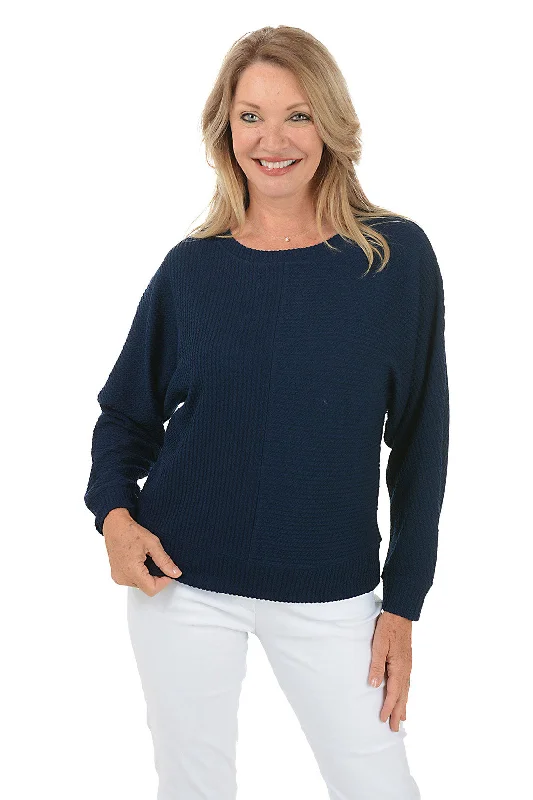 Nightfall Textured Dolman Sleeve Top