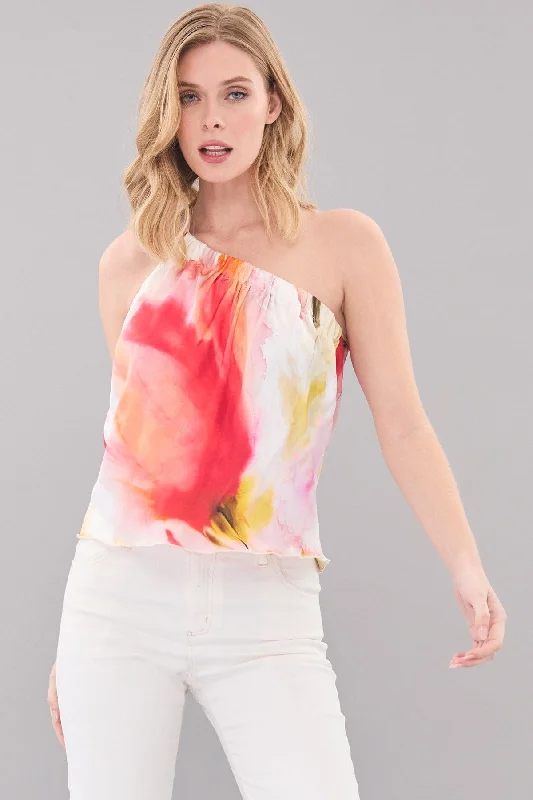 Floral Haze One Shoulder Top