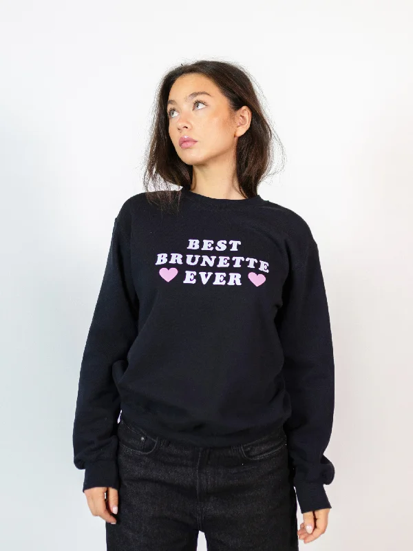 BEST BRUNETTE SWEATSHIRT - SORT