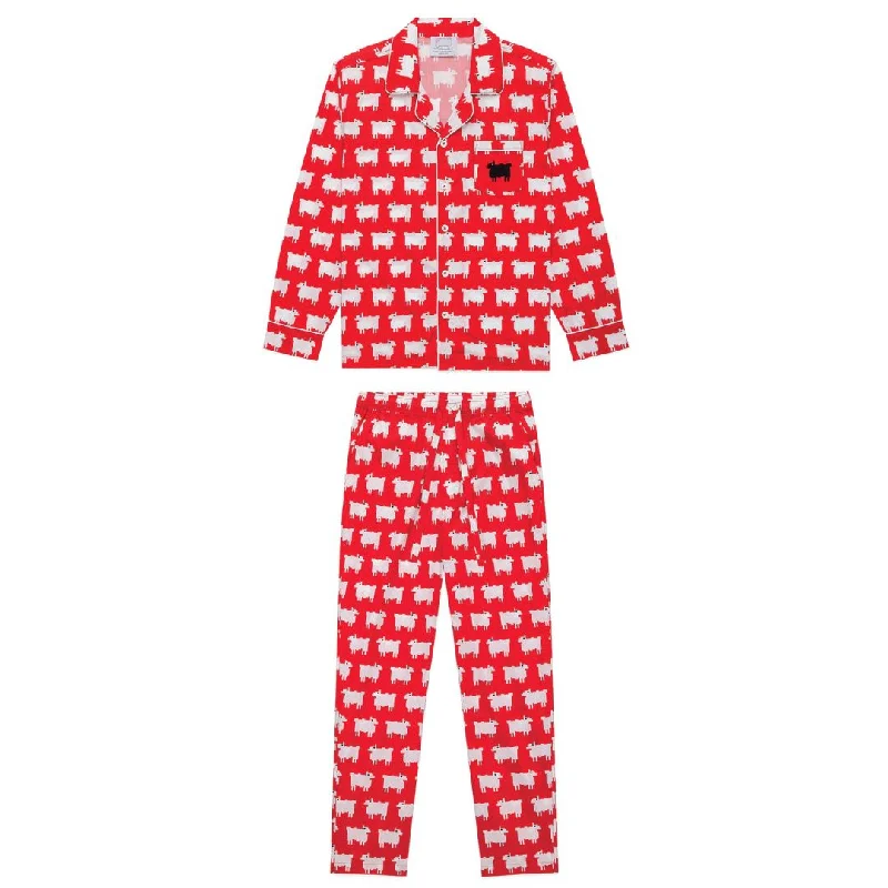 Sheep Cotton Lounge Set Diana Red