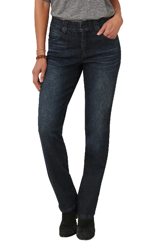 "Ab"solution® Dark Indigo Artisanal Straight Leg Jeans