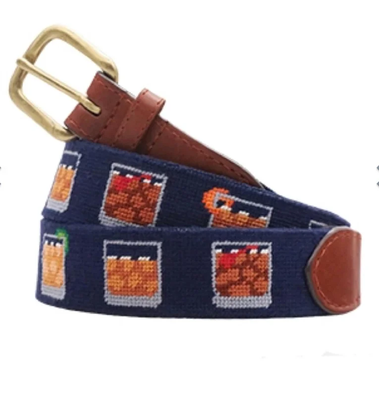 Bourbon Five Ways Belt In Dark Navy