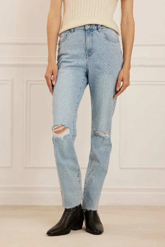 Jeans taille haute ''Bootcut'' - Femme