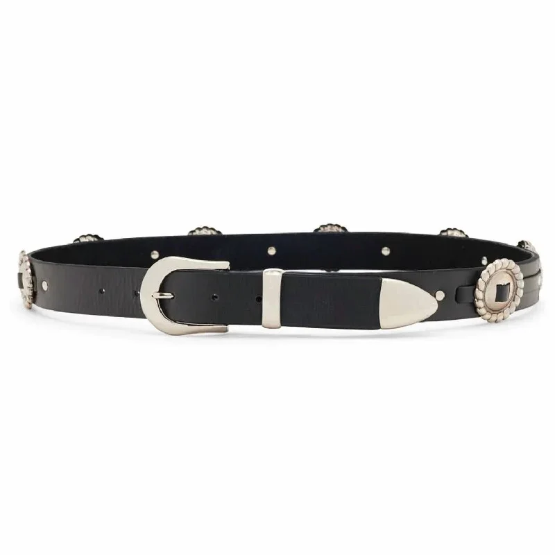 Margot Concho Hip Belt In Black / Silver