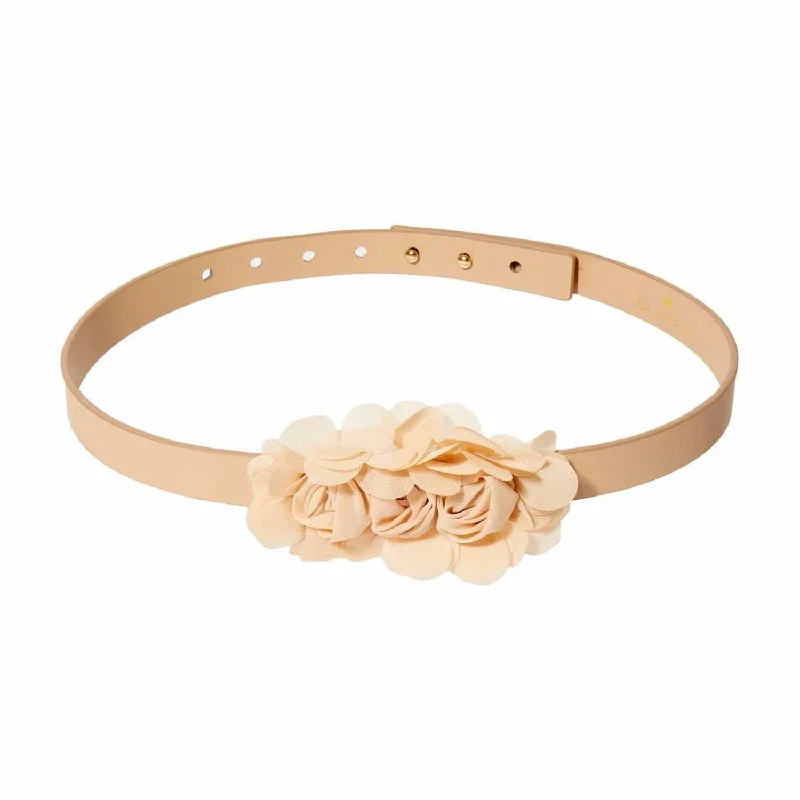 Petunia Flower Belt In Bisque