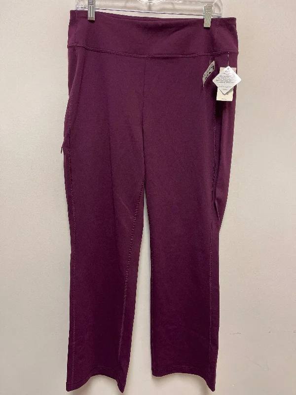 Athletic Leggings By Duluth Trading In Purple, Size: M