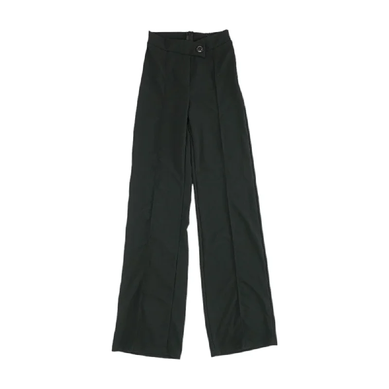 Black Solid Dress Pants