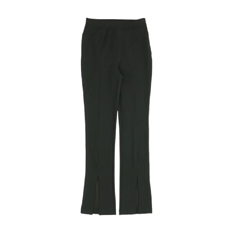 Black Solid Dress Pants