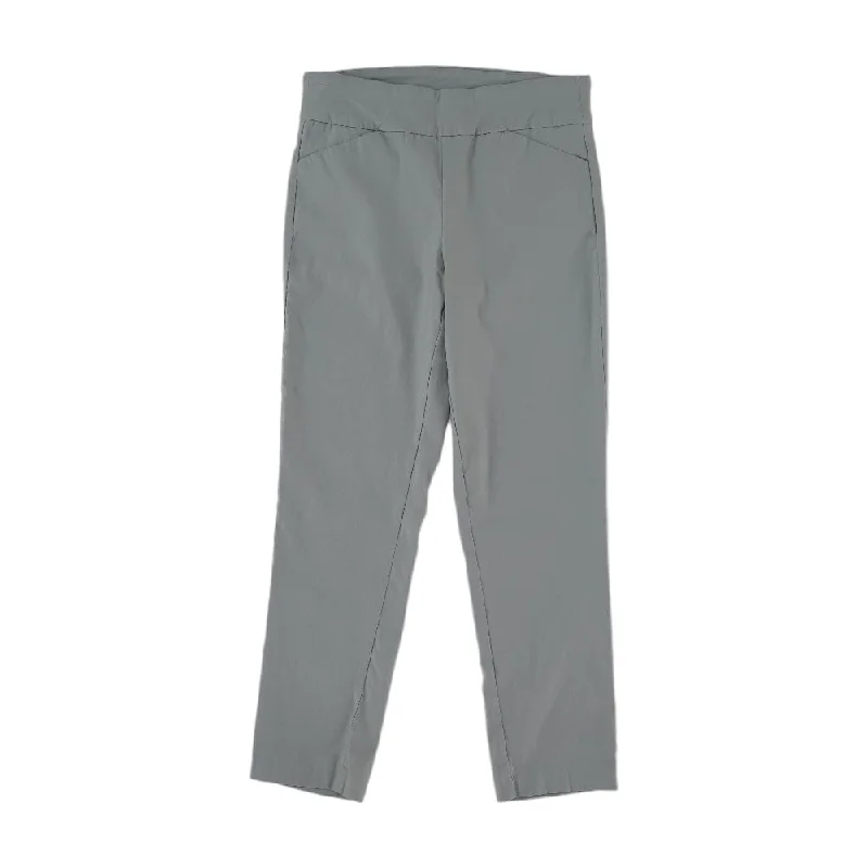 Gray Solid Dress Pants