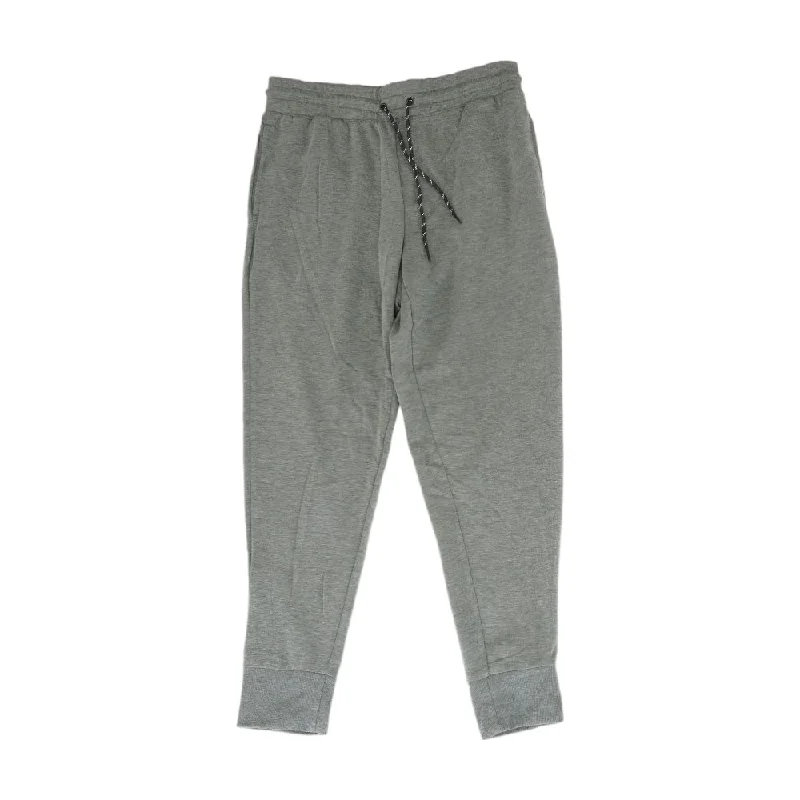 Gray Solid Joggers Pants