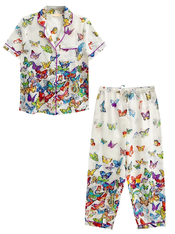 La Cera Butterfly Garden PJ Set