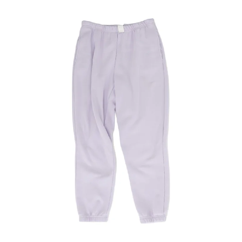 Lavender Solid Sweatpants Pants