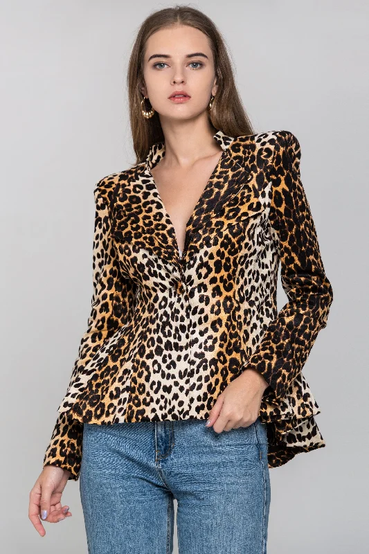 Leopard Print Blazer