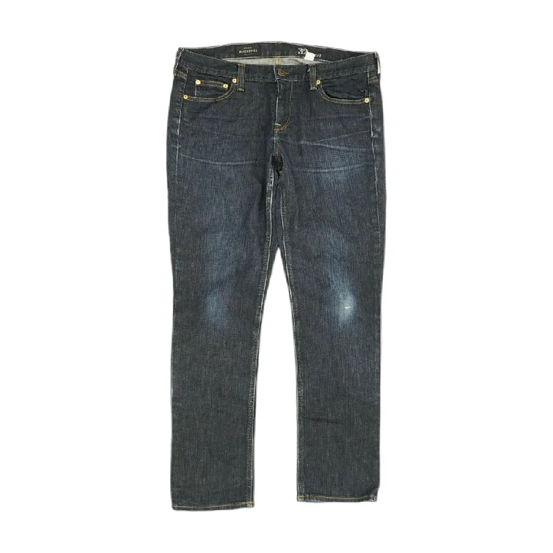 Navy Solid Jeans