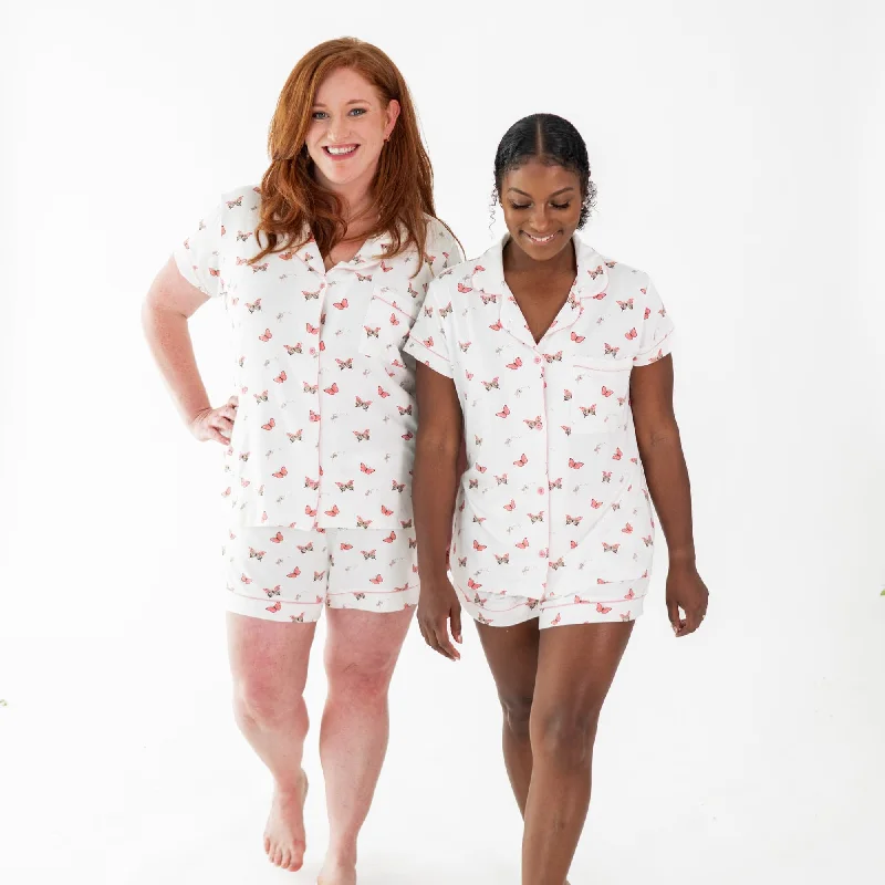 Women’s Short Sleeve Pajama Set in Butterfly