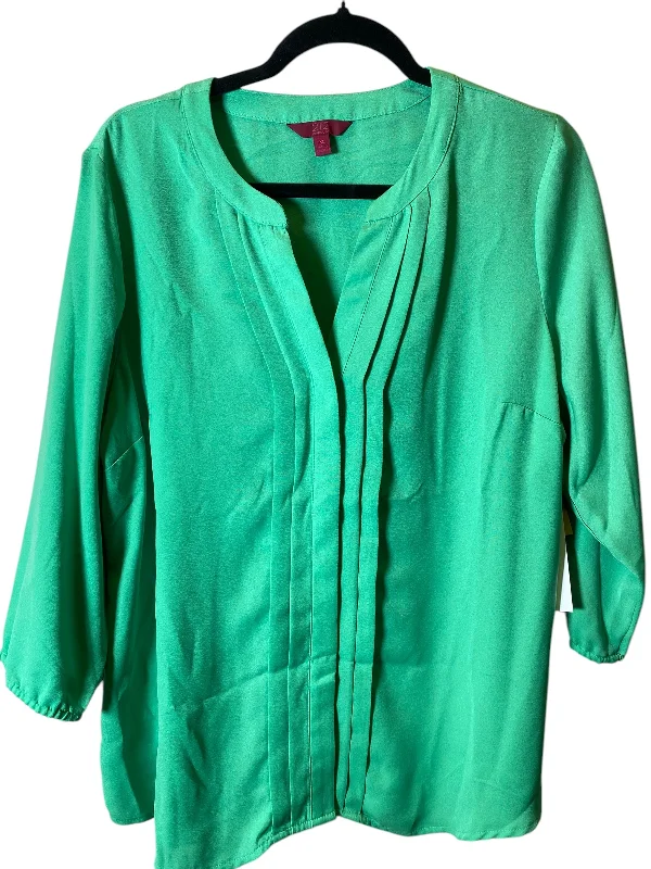 Top Long Sleeve By 212 Collection In Green, Size: Xl