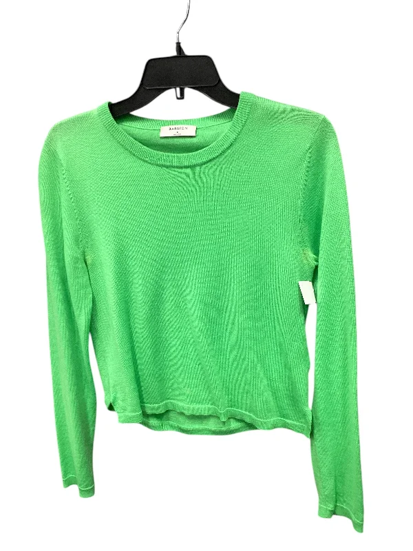 Top Long Sleeve By Babaton In Green, Size: M