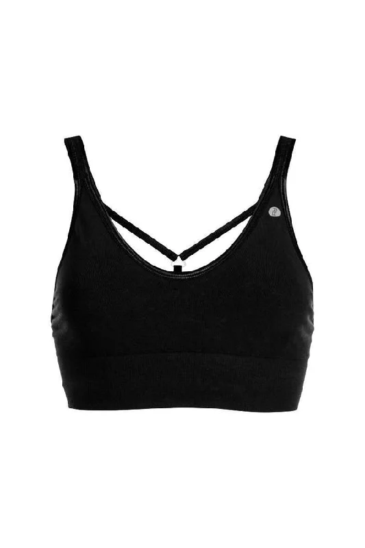 RUN & RELAX // LEYLA YOGA BAMBOO BRA - BEAUTIFUL BLACK