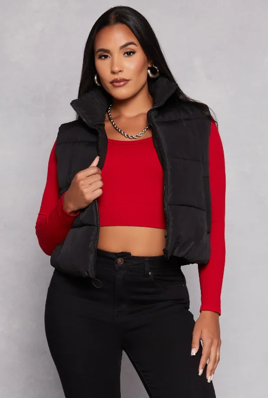 Almost Famous Zip Front Puffer Vest