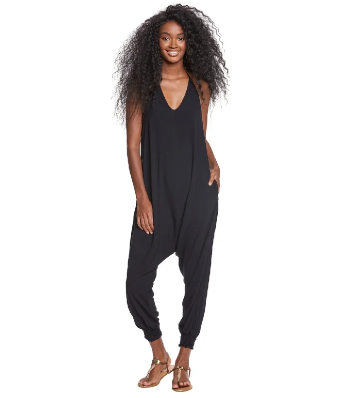 Buddha Pants Harem Jumpsuit Black